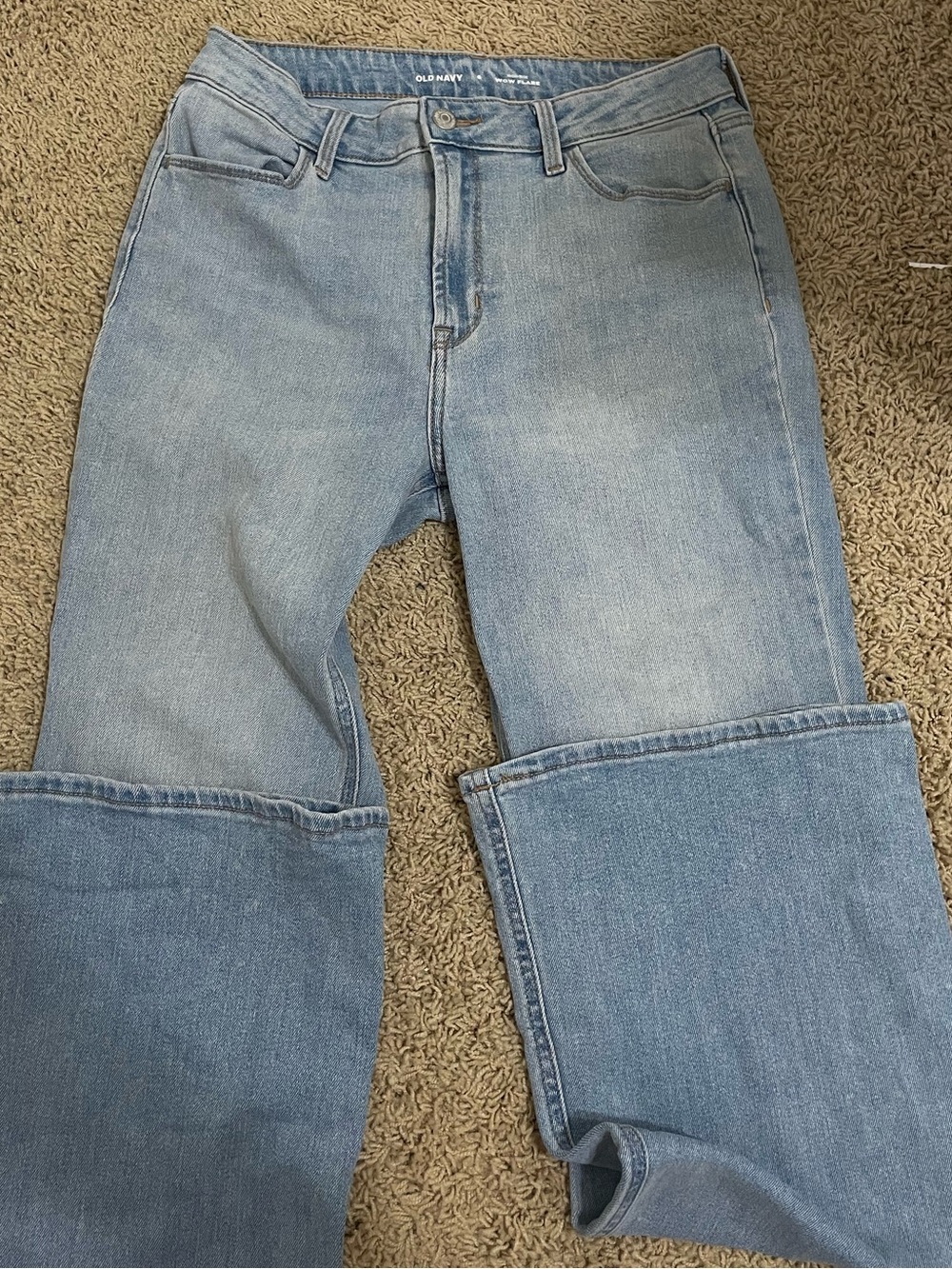 Old Navy Light Blue High-Rise Flared Jeans
